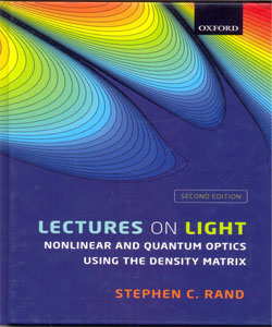 Lectures on Light Nonlinear and Quantum Optics using the Density Matrix