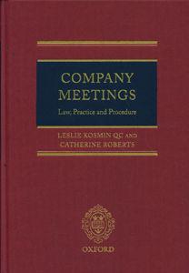 Company Meetings Law, Practice and Procedure