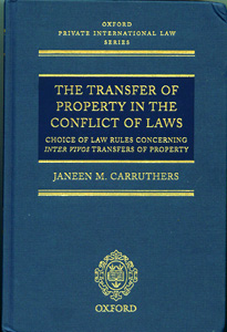 Transfer of Property in the Conflict of Laws