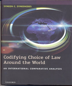 Codifying Choice of Law Around the World An International Comparative Analysis