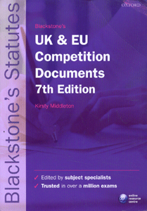 Blackstone's UK and EU Competition Documents