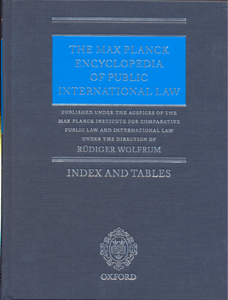 The Max Planck Encyclopedia of Public International Law