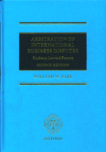 Arbitration of International Business Disputes (2nd Ed)