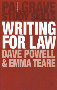Palgrave study Skills Writing for Law