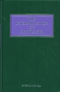 The Interpretation of Contracts, (5th Ed)