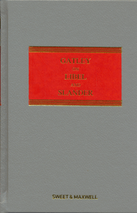 Gatley on Libel and Slander (12th Ed)