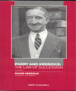 Parry and Kerridge: The Law of Succession 13Ed.