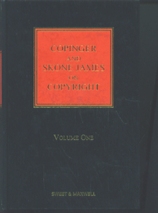 Copinger and Skone James on Copyright (vol-1) (16th Ed)
