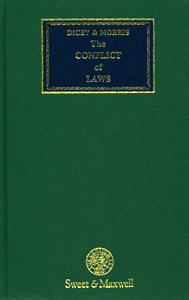 Dicey & Morris The Conflict of Laws 12th/Ed (2 vol set )