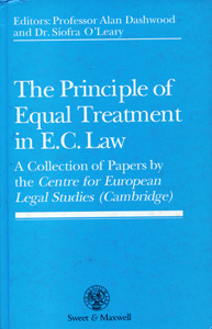 The Principle of Equal Treatment in E.C. Law