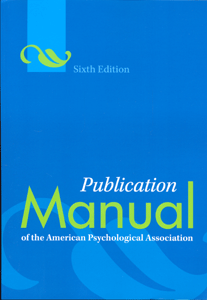 Publication Manual of the American Psychological Association 6ed.