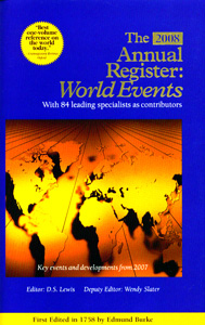 The 2008 Annual Register : World Events