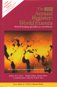 The 2009 Annual Register: World Events