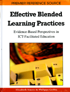 Effective Blended Learning Practices: Evidence-Based Perspectives in ICT-Facilitated Education
