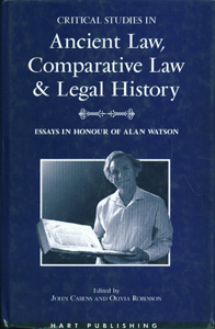 Critical Studies in Ancient Law, Comparative Law and Legal History