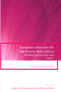 Eureopean Union Law for the Tewenty-First Century