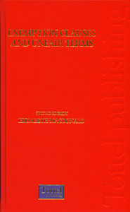 Exemption Clauses and Unfair Terms 2en/ed