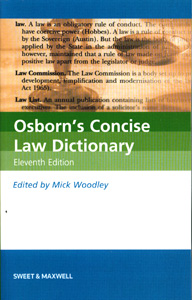 Osborn's  Concise Law Dictionary 11th Ed.