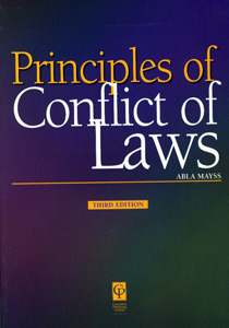 Principles of Conflict of Laws 3rd/Ed