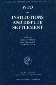 WTO - Institutions and Dispute Settlement