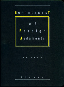 Enforcement of Foreign Judgments, Volume - 1.